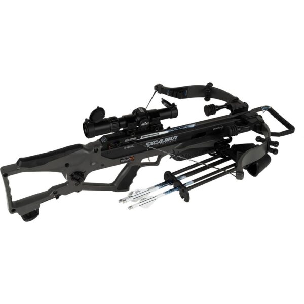 Excalibur RevX TD Crossbow 400 fps Stealth Grey with Overwatch Scope & Explore Case - Precision Shot Firearms