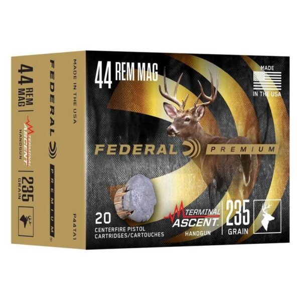 Federal Terminal Ascent Handgun 44 Rem Mag 235gr JHP 1380fps 20/ct - Precision Shot Firearms