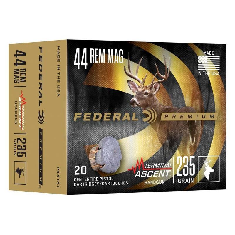 Federal Terminal Ascent Handgun 44 Rem Mag 235gr JHP 1380fps 20/ct - Precision Shot Firearms