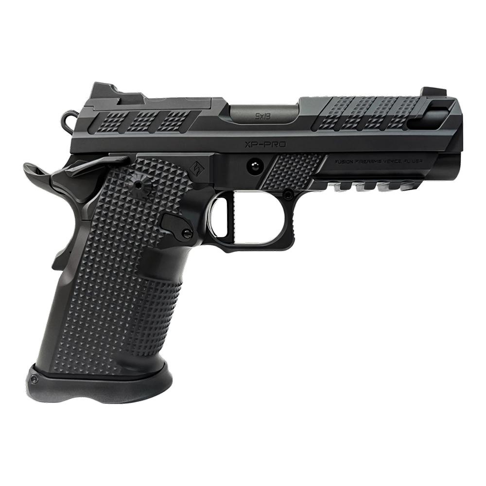 Fusion XP Pro V2 Double-Stack 1911 Handgun 9mm Luger 17rd Magazines (2) 4" Ported Barrel Black - Precision Shot Firearms
