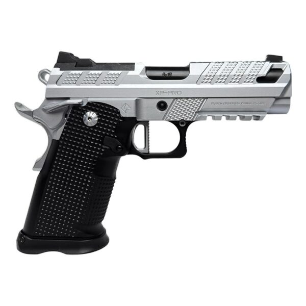 Fusion XP Pro V2 Double-Stack 1911 Handgun 9mm Luger 17rd Magazines (2) 4" Ported Barrel Chrome - Precision Shot Firearms