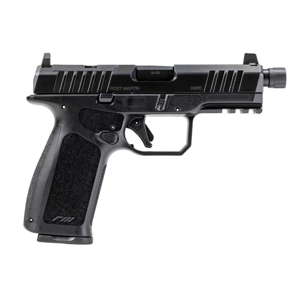 Rost Martin RM1CX Tactical OR Handgun 9mm Luger 15rd Magazine 4" 1/2x28 Threaded Barrel Black - Precision Shot Firearms