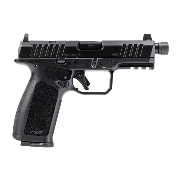 Rost Martin RM1CX Tactical OR Handgun 9mm Luger 17rd (1) & 24rd (1) Magazines 4" 1/2x28 Threaded Barrel Black - Precision Shot Firearms