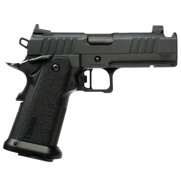 Tisas 1911 Carry DS Comp 9mm 17rd Magazines(2) 4.25'' Barrel QPQ Finish - Precision Shot Firearms