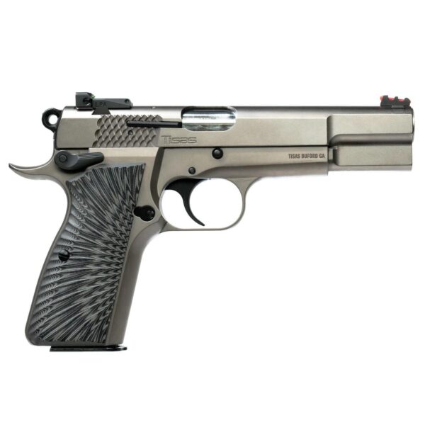 Tisas Regent BR9 Sport 9mm 15rd Magazine(2) 4.67'' Barrel Nickel w/G10 Grips - Precision Shot Firearms