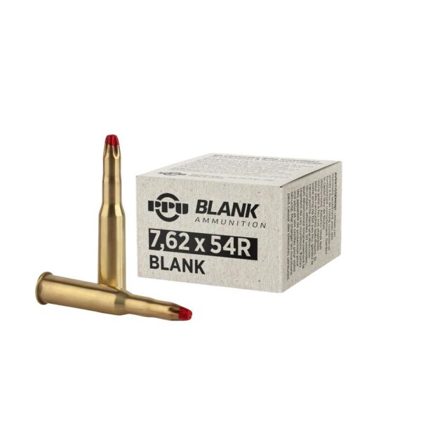 PPU Blank Rifle Ammunition 7.62X54R Blanks 20/ct - Precision Shot Firearms