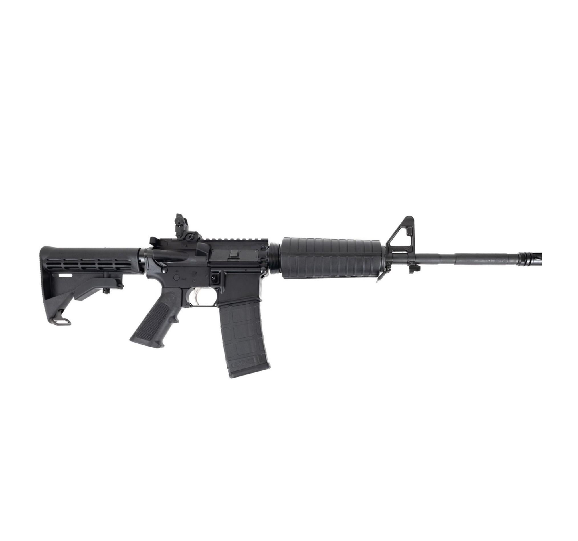 DPMS DPM4-FSB M4 AR-15 Rifle 5.56mm 30rd(1) 16" Threaded Barrel Magpul MBUS Rear Sight Black M4 Stock - Precision Shot Firearms