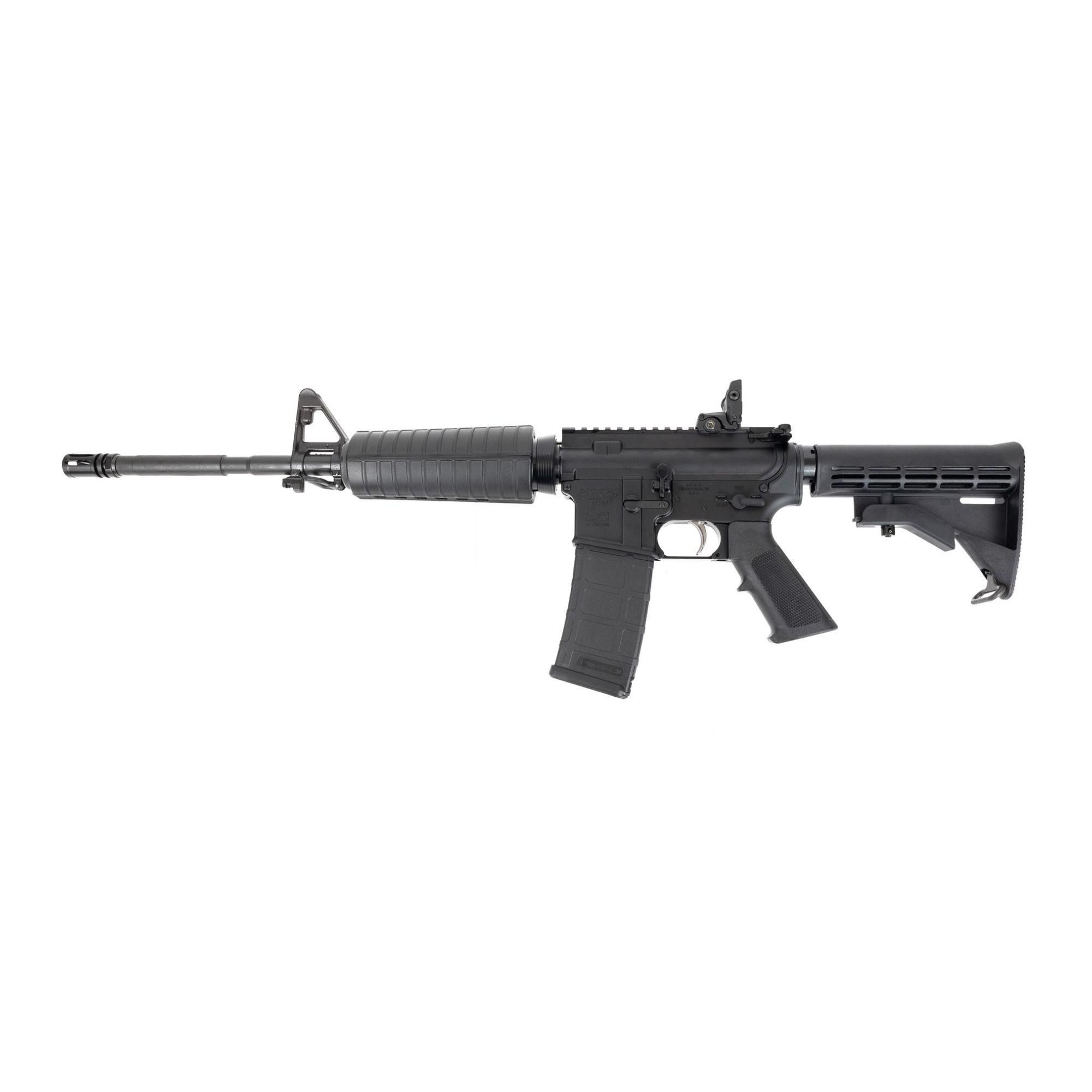 DPMS DPM4-FSB M4 AR-15 Rifle 5.56mm 30rd(1) 16" Threaded Barrel Magpul MBUS Rear Sight Black M4 Stock - Precision Shot Firearms