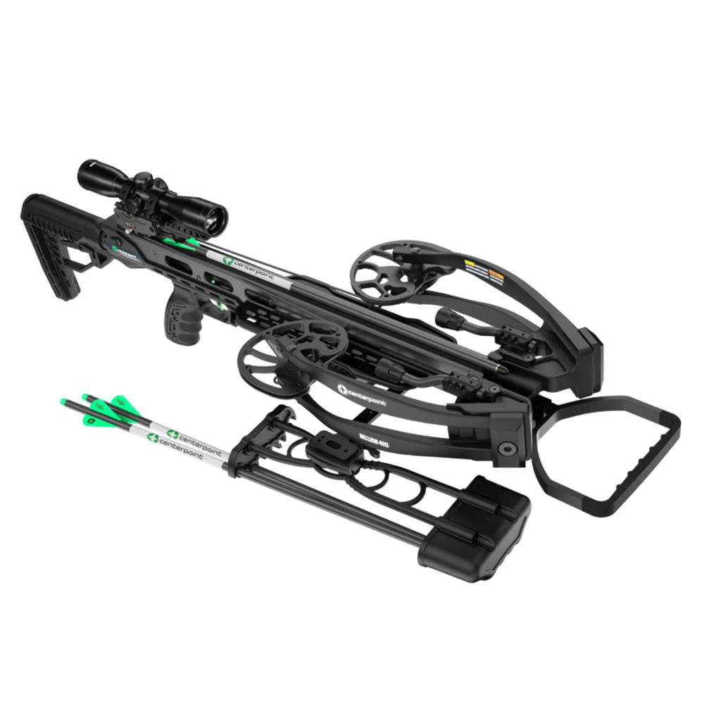 Centerpoint Hellion 400 Compound Crossbow 185 lb Draw Weight 400 fps Black - Precision Shot Firearms
