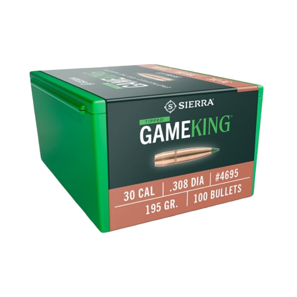 Sierra Tipped GameKing Rifle Bullets 30 Cal 195 gr TGK 100/ct - Precision Shot Firearms
