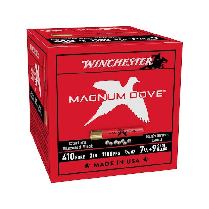 Winchester Magnum Dove Shotshell 410ga 3" 3/4oz 1100 fps #7.5&9 25/ct - Precision Shot Firearms
