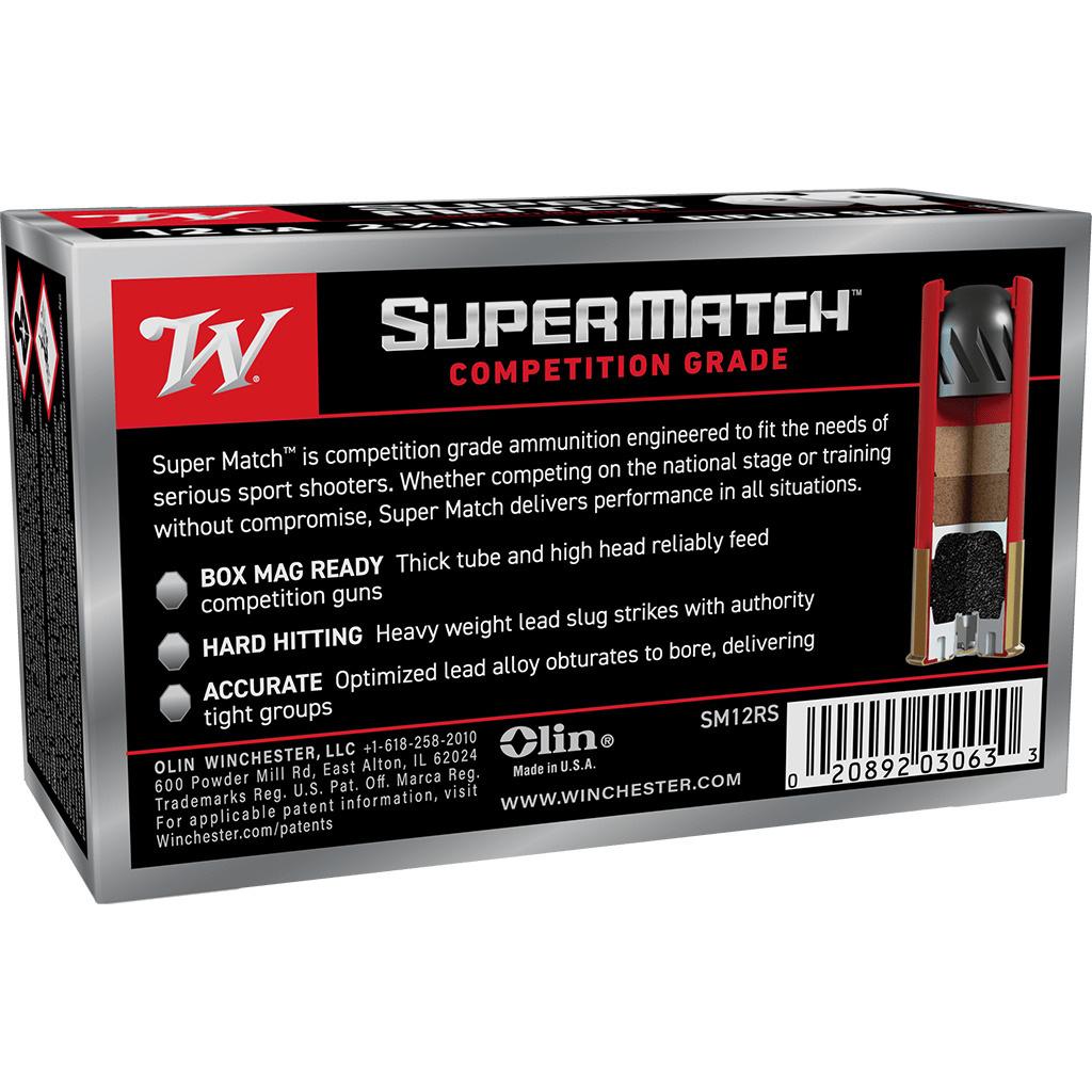 Winchester Super Match Shotshells 12ga 2-3/4" 1oz 1300fps Slug 10/ct - Precision Shot Firearms