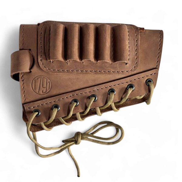 1791 HUNT Butt Cuff Ammo Holder Magnum Brown RH - Precision Shot Firearms