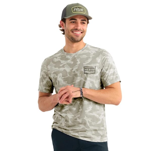 Huk Drift Performance Short Sleeve Shirt Seagull Camo XL - Precision Shot Firearms