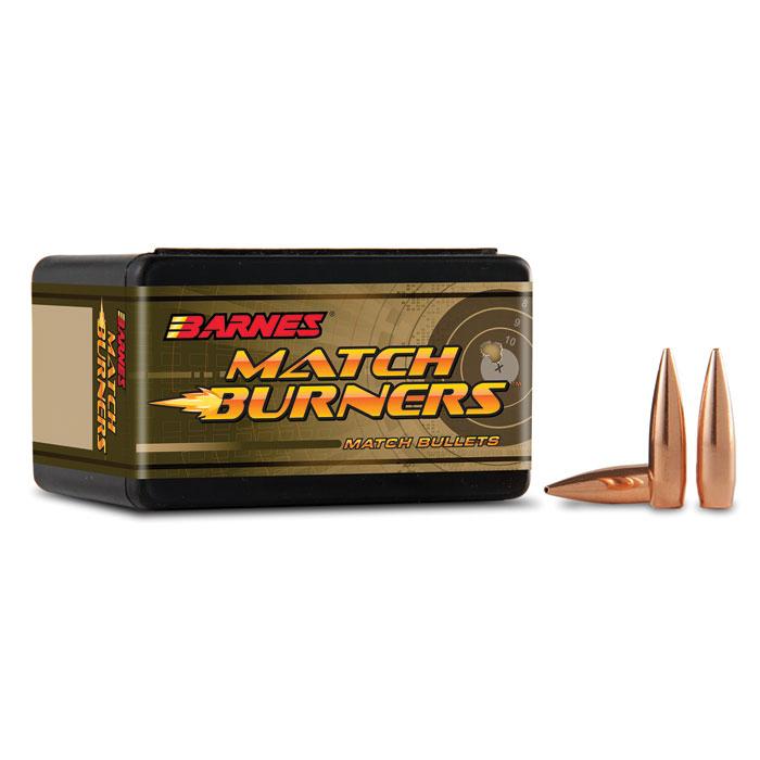 Barnes Match Burners Rifle Bullets 6.5mm .264" 120 gr BT MATCH 100/Box - Precision Shot Firearms