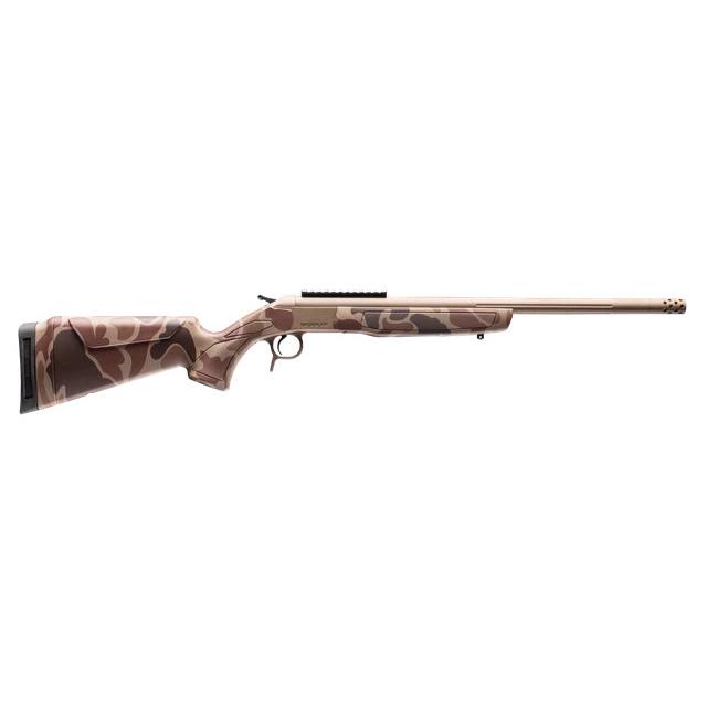 CVA Scout Single Shot 400 Legend 20" Threaded FDE Barrel Duck Camo Stock - Precision Shot Firearms