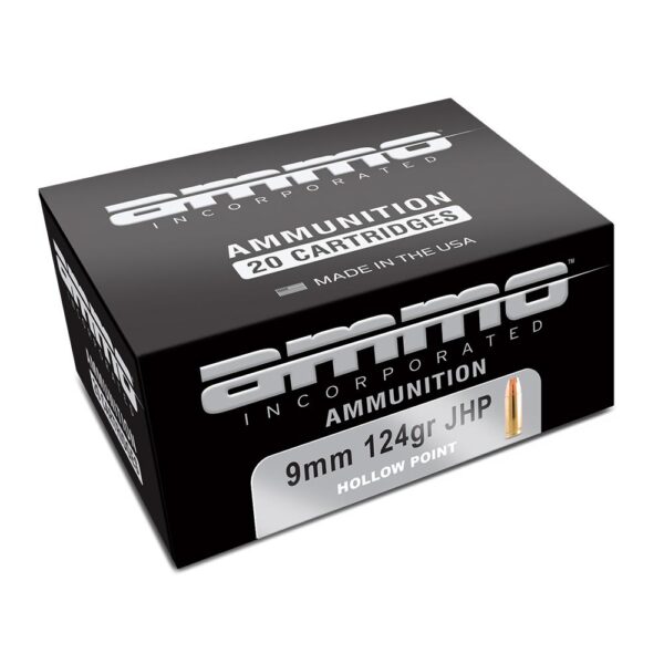 Ammo Inc Signature Handgun Ammunition 9mm Luger 124gr JHP 1017 fps 20/ct - Precision Shot Firearms