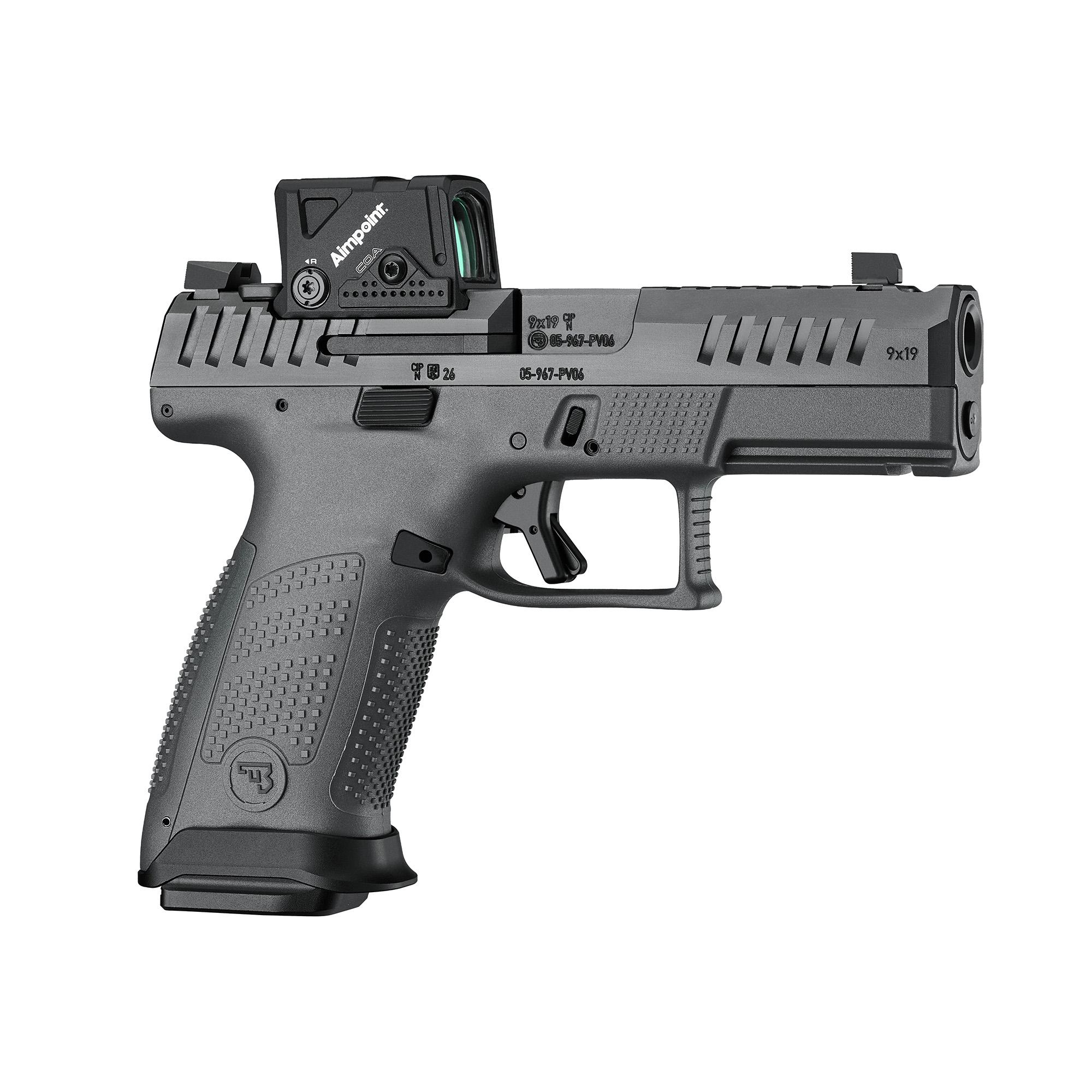 CZ P-10 C Ported COA Elite Handgun 9mm Luger 15/17/19rd Magazines 4'' Ported Barrel/Slide w/COA Sight - Precision Shot Firearms