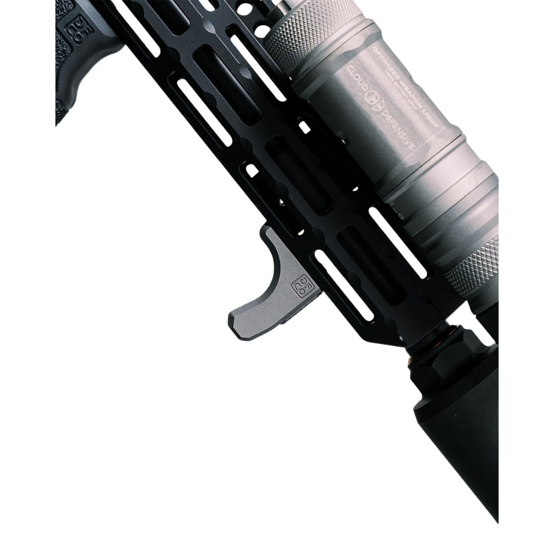Die Free Co Full Stop M-LOK Finger/Hand/Barricade Stop Clear Anodized - Precision Shot Firearms