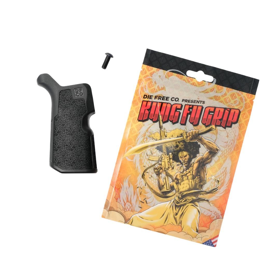 Die Free Co Kung Fu Grip for AR15/AR10 Black 1/ct - Precision Shot Firearms