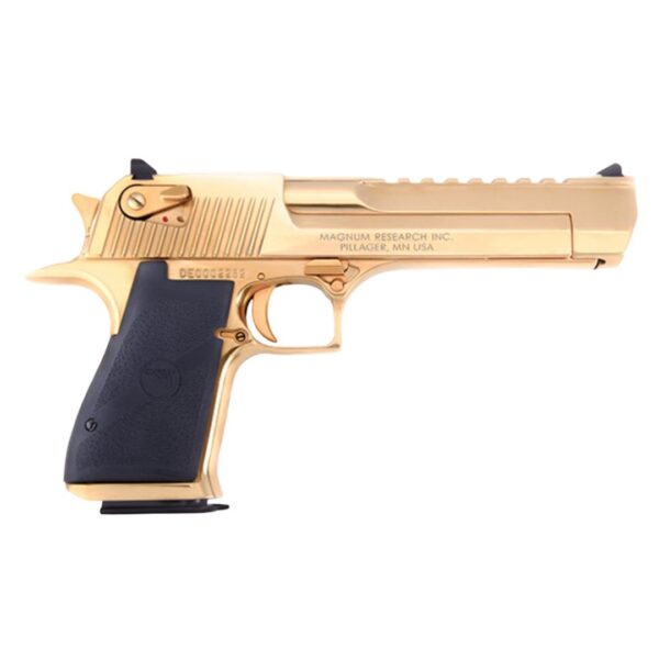 Magnum Research Desert Eagle Mark XIX Handgun .50 AE 7rd Magazines 6" Barrel Gold Zirconium Nitride Finish - Blemished - Precision Shot Firearms