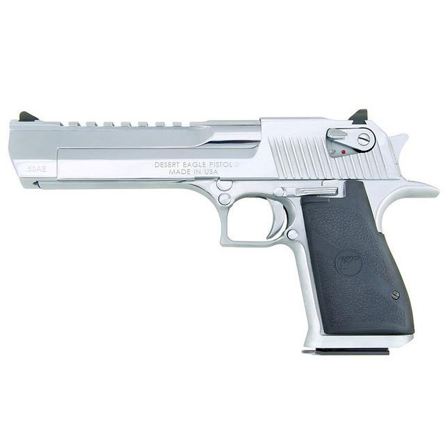 Magnum Research Desert Eagle Mark XIX Polished Chrome Handgun .44 Rem Mag 7rd Magazines(1) 6" Barrel - BLEMISHED - Precision Shot Firearms