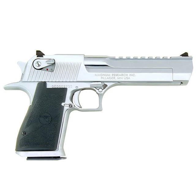 Magnum Research Desert Eagle Mark XIX Polished Chrome Handgun .44 Rem Mag 7rd Magazines(1) 6" Barrel - BLEMISHED - Precision Shot Firearms
