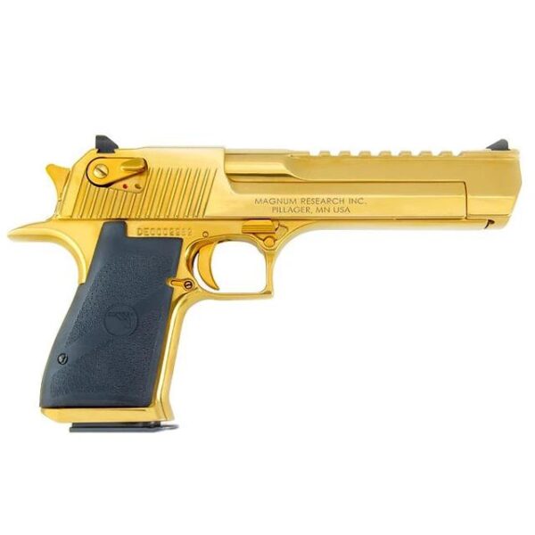 Desert Eagle Mark XIX Gold Titianium Handgun .44 Rem Mag 8rd Magazines(2) 6" Barrel Titanium Gold Finish - BLEMISHED - Precision Shot Firearms