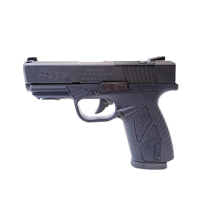 Bersa BPCC Optics Ready Handgun 9mm Luger 8rd Magazines(2) 3.3" Barrel DA Matte - Precision Shot Firearms