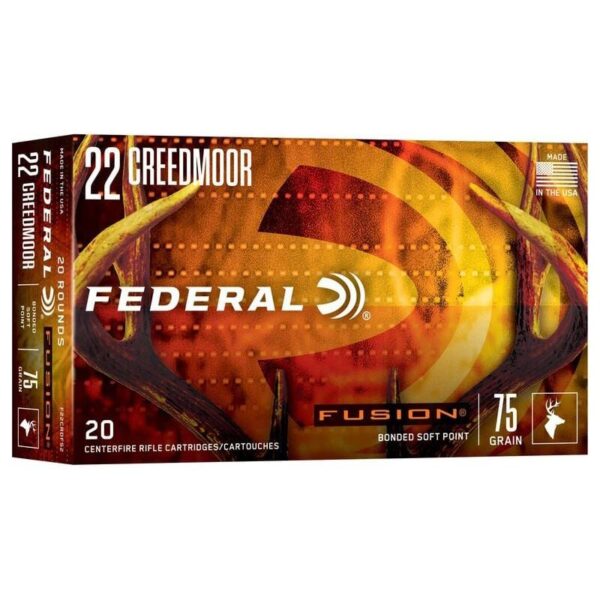 Federal Fusion Rifle Ammunition 22 Creedmoor 75gr SP 3300 fps 20/ct - Precision Shot Firearms