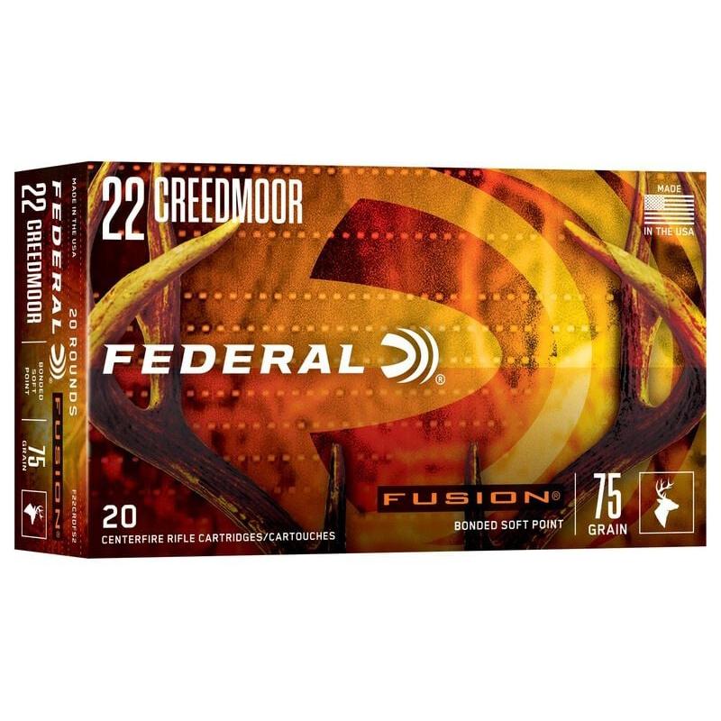 Federal Fusion Rifle Ammunition 22 Creedmoor 75gr SP 3300 fps 20/ct - Precision Shot Firearms