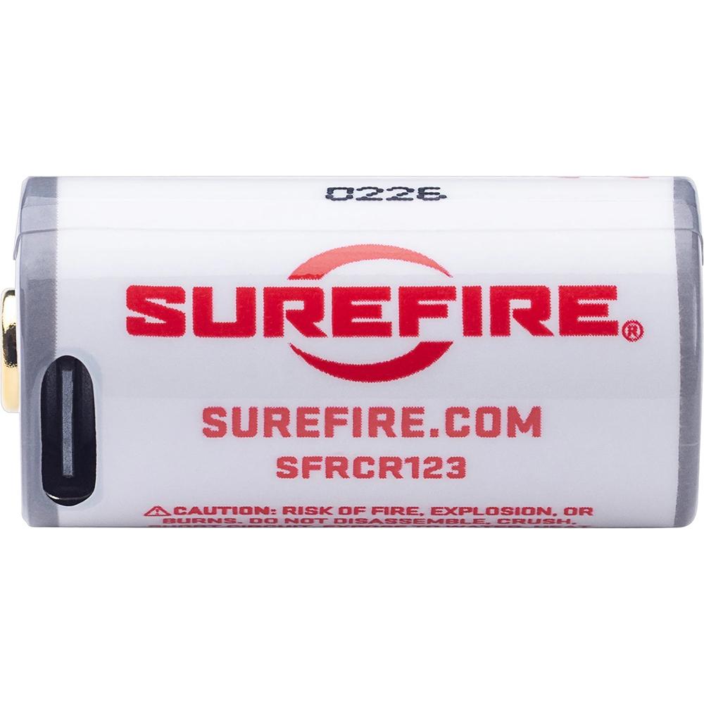 Surefire Lithium-Ion Rechargeable USB-C 123A Battery 3.6V - Precision Shot Firearms