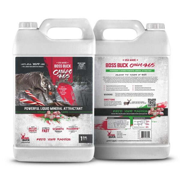 Boss Buck Caniac 365 Peppermint Liquid Attractant 1 Gal - Precision Shot Firearms