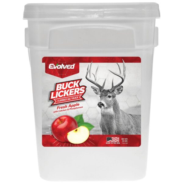 Evolved Buck Lickers Attractant Apple 30lb Bucket - Precision Shot Firearms