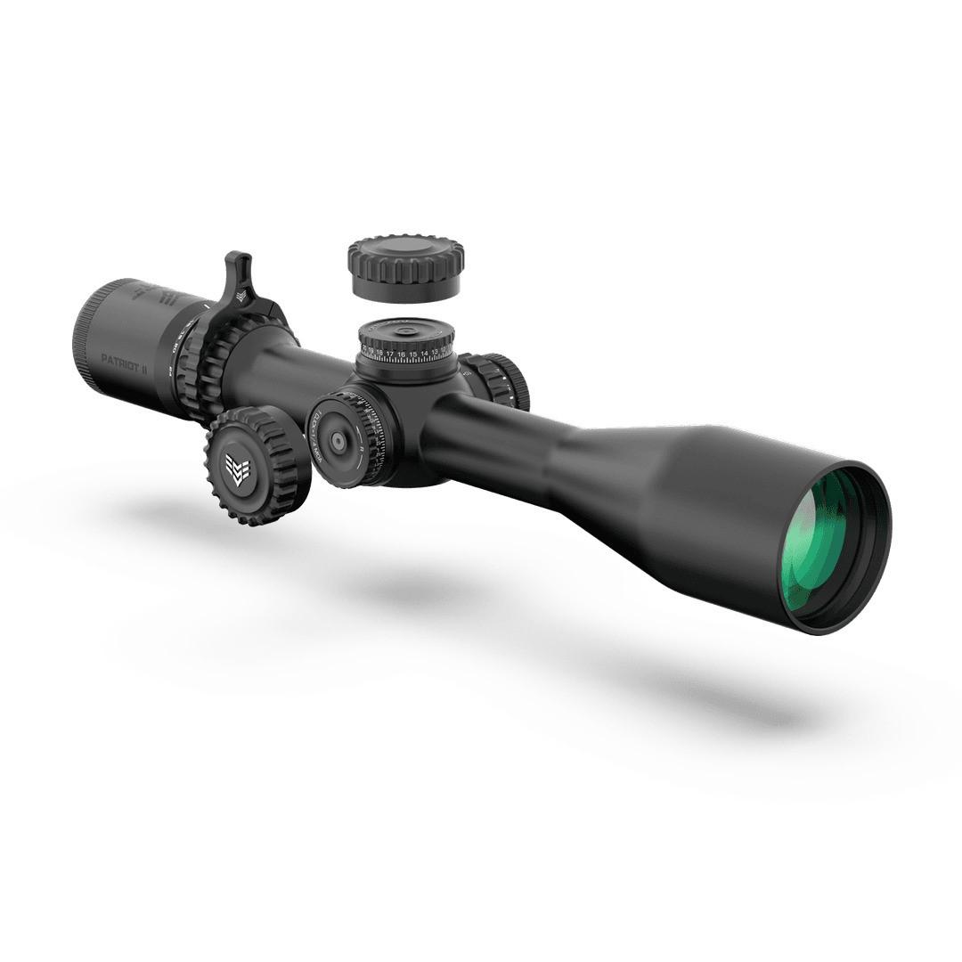 Swampfox Patriot II 6-24x50 FFP Riflescope .25 MOA Non-Illuminated Clean Cross Reticle - Precision Shot Firearms