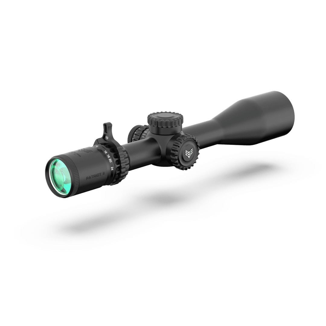 Swampfox Patriot II 6-24x50 FFP Riflescope .25 MOA Non-Illuminated Clean Cross Reticle - Precision Shot Firearms