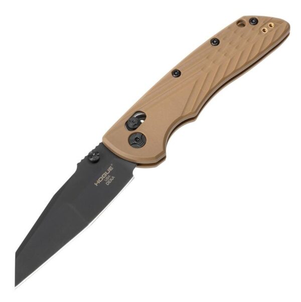 Hogue Deka Manual Folder Knife 3 1/4" Wharncliffe Blade FDE - Precision Shot Firearms