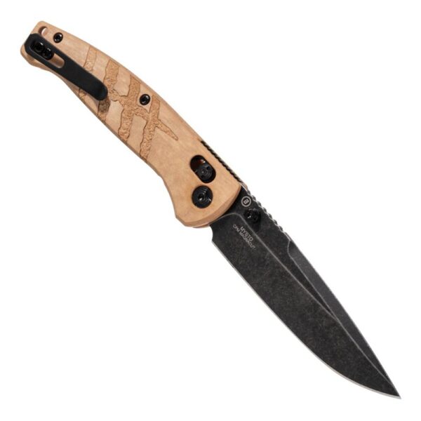 Hogue Mysto Folding Knife 3-2/5" Drop Point Blade Maple Valley Richlite Frame - Precision Shot Firearms