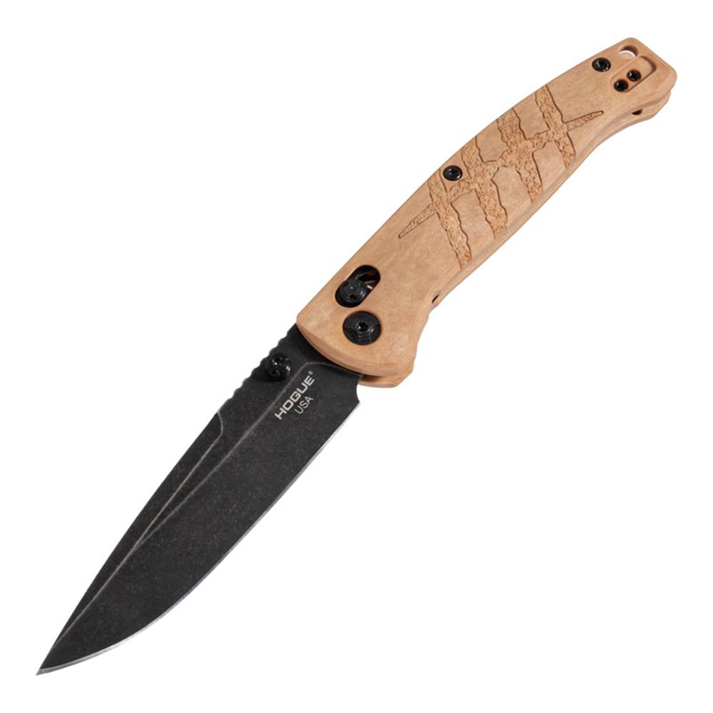 Hogue Mysto Folding Knife 3-2/5" Drop Point Blade Maple Valley Richlite Frame - Precision Shot Firearms