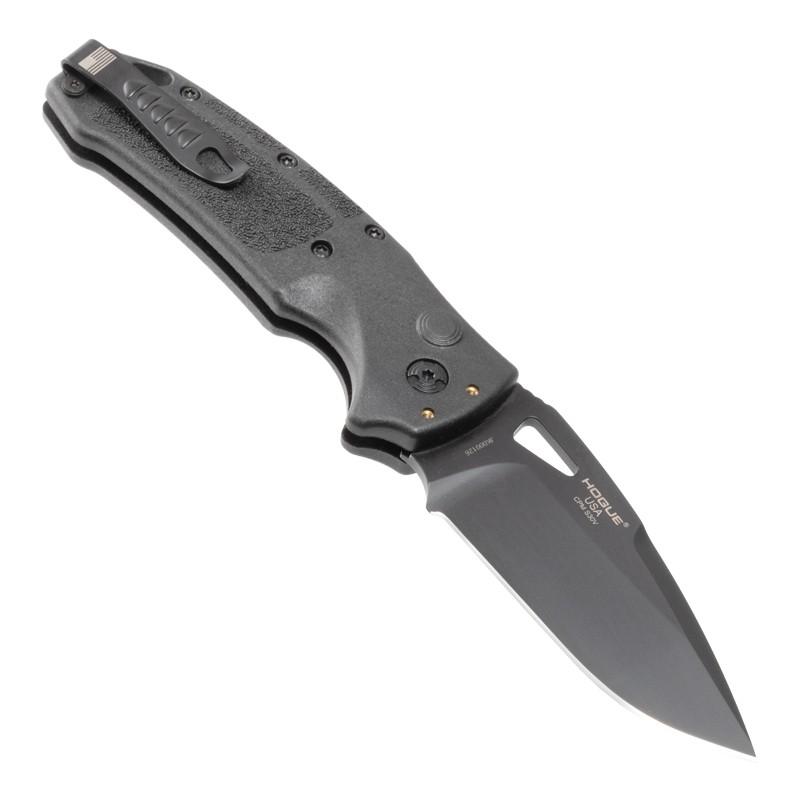 Hogue Sig Sauer K320A Nitron Automatic Folder Knife 3 1/2" Drop Point Blade Black - Precision Shot Firearms