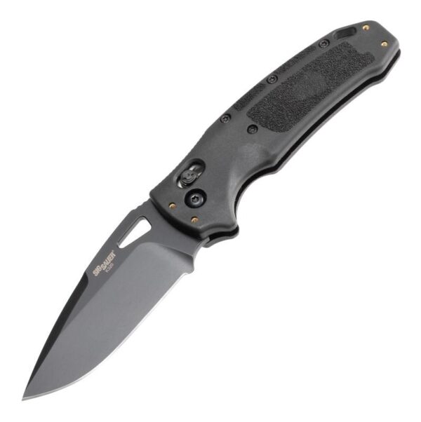 Hogue K320 Nitron Manual Folder 3 1/2" Drop Point Blade Black - Precision Shot Firearms