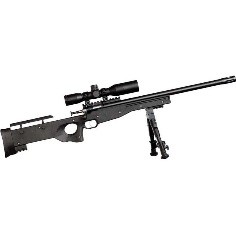 Keystone Crickett Precision Rifle Carbon Fiber .22 LR Single Shot 16.1'' Barrel Black Synthetic Stock w/Scope Bipod - Precision Shot Firearms