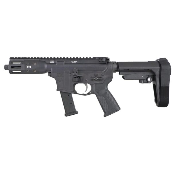 LWRC IC-9 Pistol 9mm Luger 31rd Magazine 5.6'' Barrel Black w/SBA3 Brace - Precision Shot Firearms