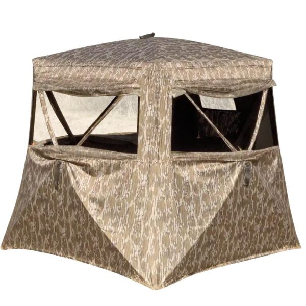 Ol'Man Buck Shot 2-Person Ground Blind Mossy Oak Bottomland - Precision Shot Firearms