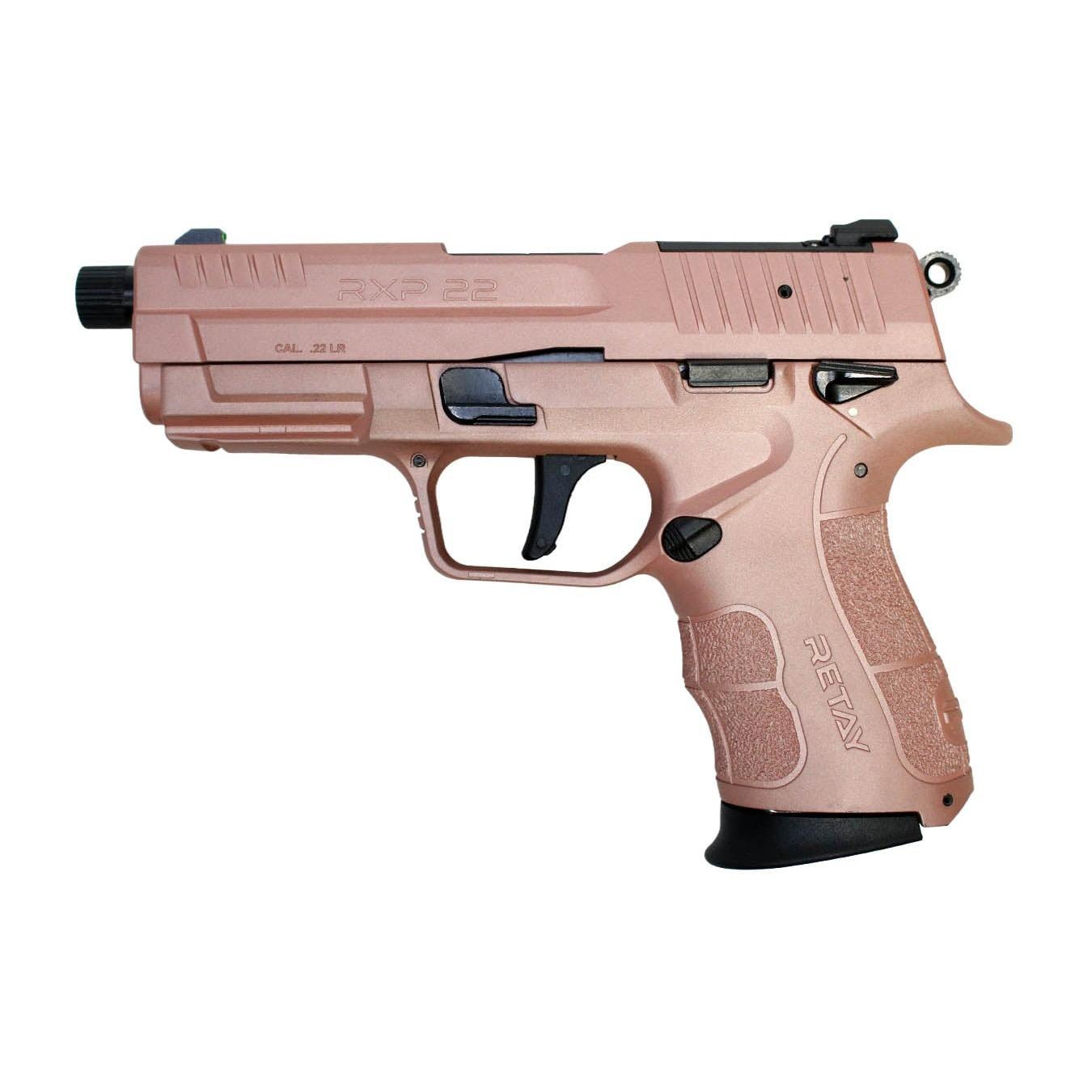 Retay RXP22 Handgun .22 LR 13rd Magazines(2) 4" Threaded Barrel Rose Gold - Precision Shot Firearms