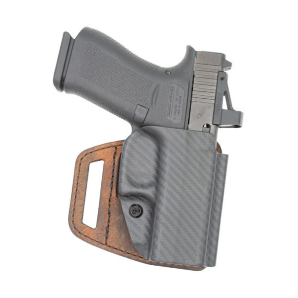 Versacarry V-Slide OWB Holster for Glock 19 Brown RH - Precision Shot Firearms