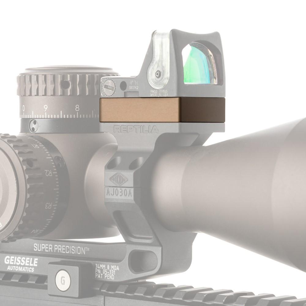 Reptilia 10mm ROF Riser Trijicon RMR Footprint Flat Dark Earth - Precision Shot Firearms