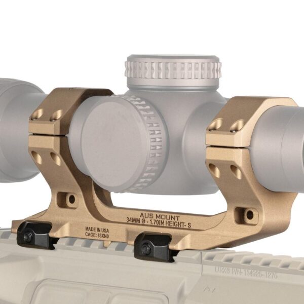 Reptilia AUS 34mm Optic Mount 1.70'' Height FDE - Precision Shot Firearms