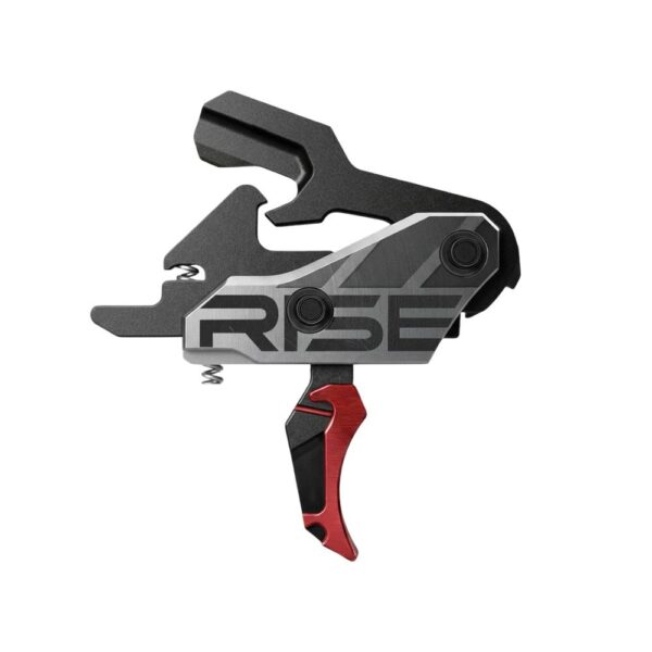 Rise Blitz G2 AR Trigger 3.5lb Curved Red with Interchangeable Blade - Precision Shot Firearms