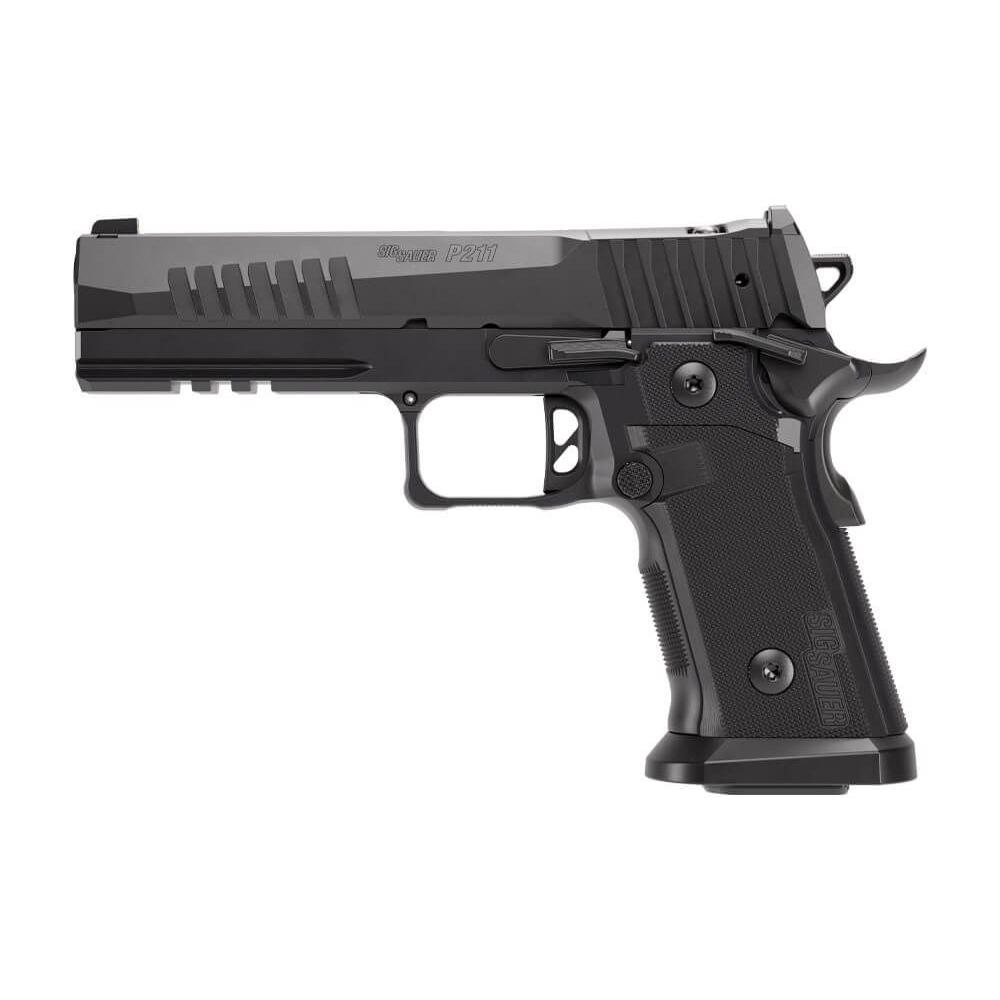 Sig Sauer P211 GT5 Handgun 9mm Luger 10rd(3) Magazines 5" Barrel SAO Black Magwell CA Compliant - Precision Shot Firearms